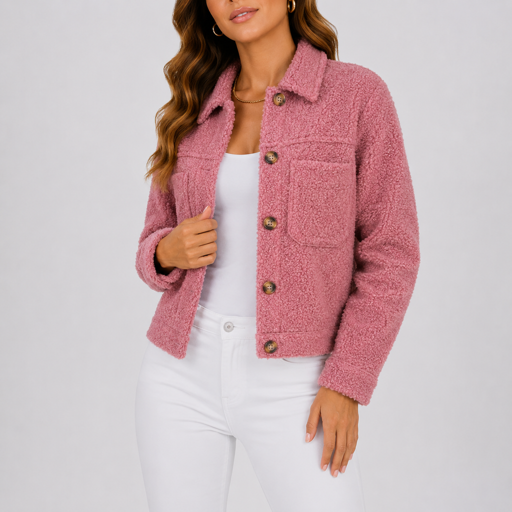 Women's Casual Knit Blazer Jacket with Pockets for Autumn-Edit Velvet