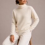 Women's Classic Turtleneck Sweater - Cozy Knit Jumper-Edit Velvet