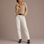 Women's Soft Button-Up Collared Knit Cardigan-Edit Velvet
